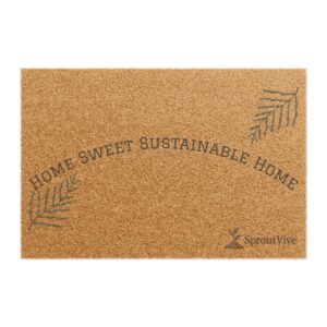 Eco-Friendly Doormat - "Home Sweet Sustainable Home"