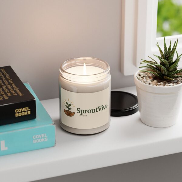 Clean Cotton Scented Soy Candle | Eco-Friendly Aromatherapy - Image 40