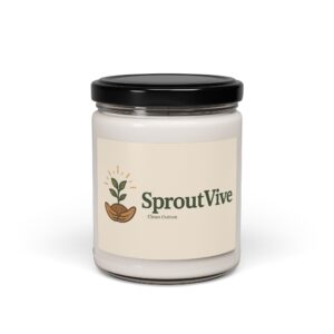 Clean Cotton Scented Soy Candle | Eco-Friendly Aromatherapy
