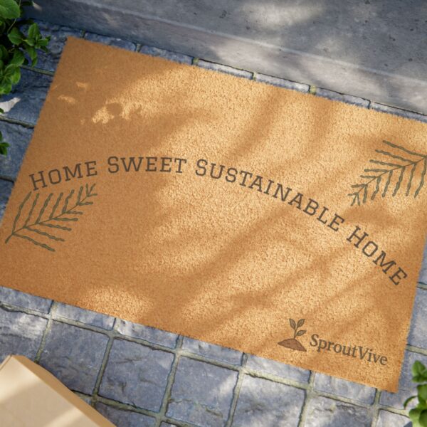 Eco-Friendly Doormat - "Home Sweet Sustainable Home" - Image 4