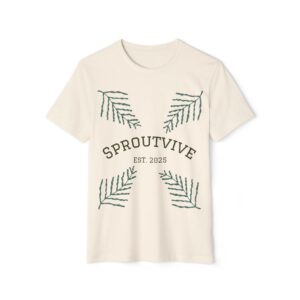 Eco-Friendly SproutVive T-Shirt | Unisex Organic Cotton Tee for Founders | Sustainable Gift | Nature Lover Apparel | Earth Day Fashion [...]