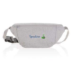 Recycled canvas hip bag - Travel Light, Tread Lighter