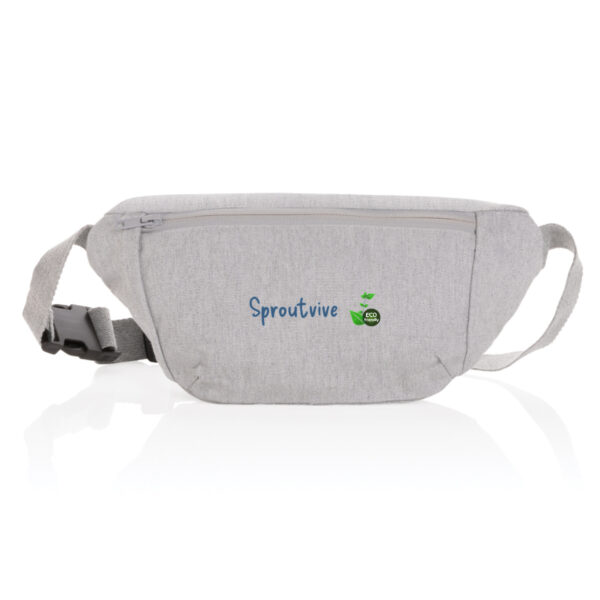 Recycled canvas hip bag - Travel Light, Tread Lighter