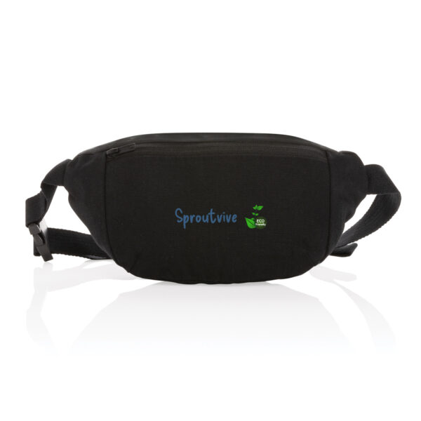 Recycled canvas hip bag - Travel Light, Tread Lighter