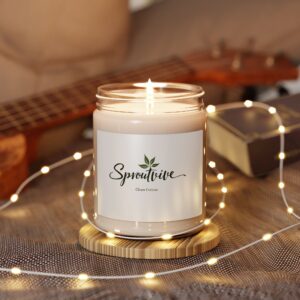Clean Cotton Scented Soy Candle | Eco-Friendly Aromatherapy - Image 15