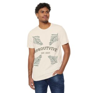 Eco-Friendly SproutVive T-Shirt | Unisex Organic Cotton Tee for Founders | Sustainable Gift | Nature Lover Apparel | Earth Day Fashion [...] - Image 3