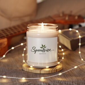 Clean Cotton Scented Soy Candle | Eco-Friendly Aromatherapy - Image 3