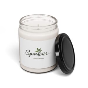 Clean Cotton Scented Soy Candle | Eco-Friendly Aromatherapy - Image 6