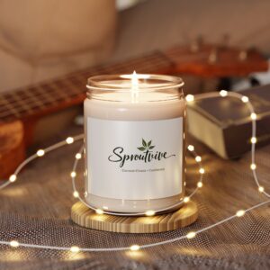 Clean Cotton Scented Soy Candle | Eco-Friendly Aromatherapy - Image 19