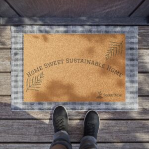 Eco-Friendly Doormat - "Home Sweet Sustainable Home" - Image 3